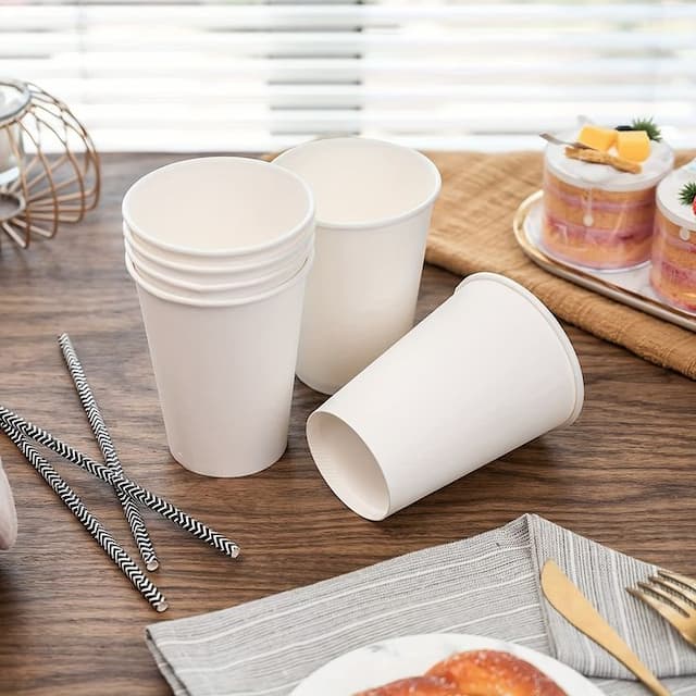 210ml Plain Paper Cup