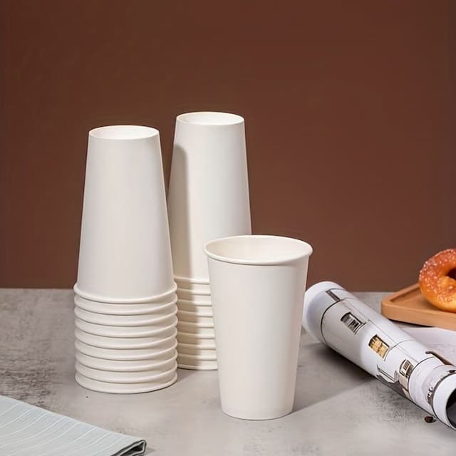 80ml Tall Plain Paper Cup